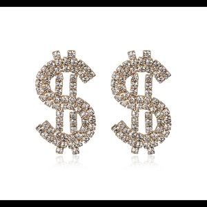 Dollar Pendant Earring